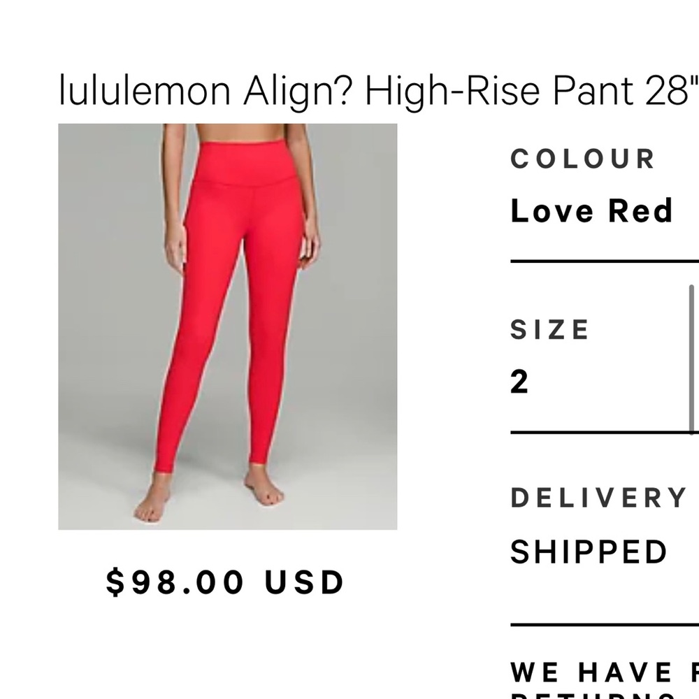 Lululemon Align Leggings